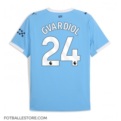 Manchester City Josko Gvardiol #24 Hjemmedrakt 2025-26 Kortermet Manchester City Josko Gvardiol #24 Hjemmedrakt 2025-26 Kortermet